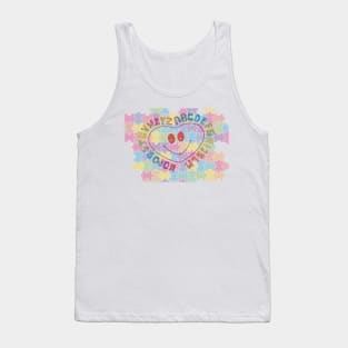 ABC Colorful Smile face Puzzle Tank Top